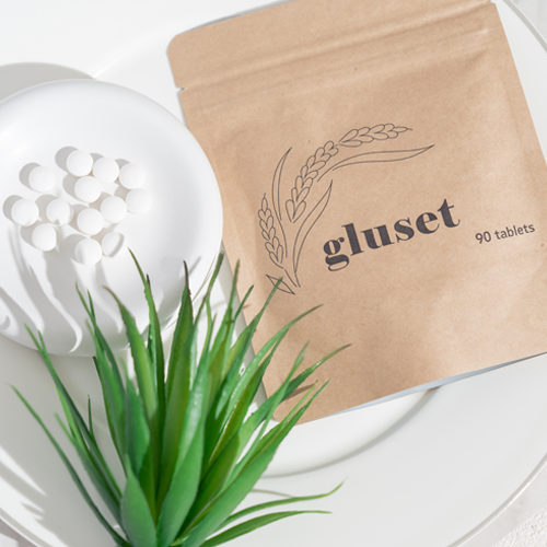 《期間限定販売！》【gluset】グルテン分解サポートサプリ gluset （1袋90粒）